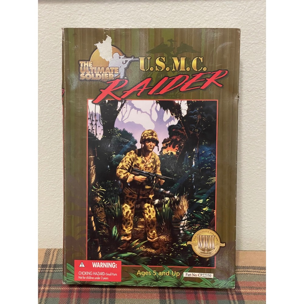 21st Century Toys The Ultimate Soldier USMC Raider 12" Figure Green WWII Good